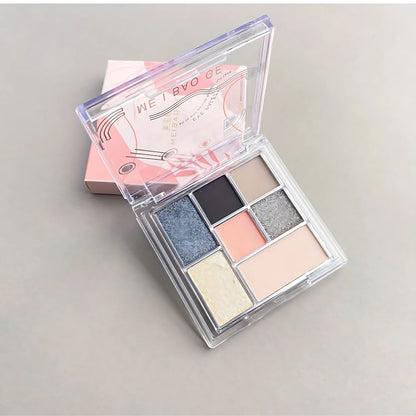 MEIBAOGE Shimmer 7 Color black Eyeshadow, smoky Eyeshadow Palette