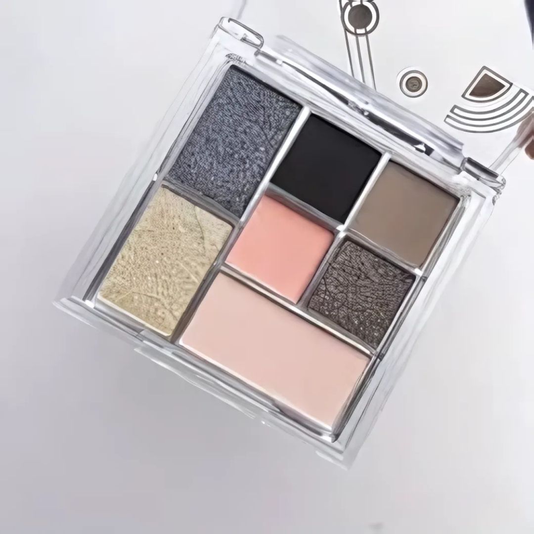 MEIBAOGE Shimmer 7 Color black Eyeshadow, smoky Eyeshadow Palette