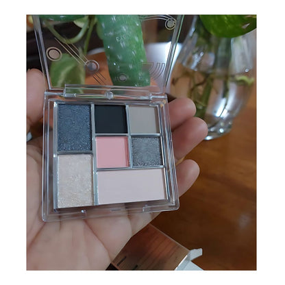 MEIBAOGE Shimmer 7 Color black Eyeshadow, smoky Eyeshadow Palette